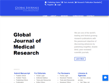 Tablet Screenshot of medicalresearchjournal.org